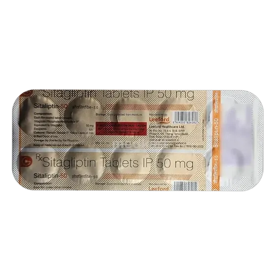 sitaliptin 50mg tablet 10's